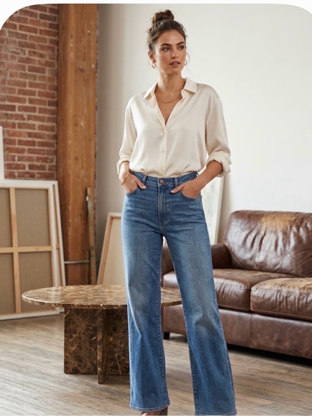 Mother The Hustler Ankle Jeans in Blue